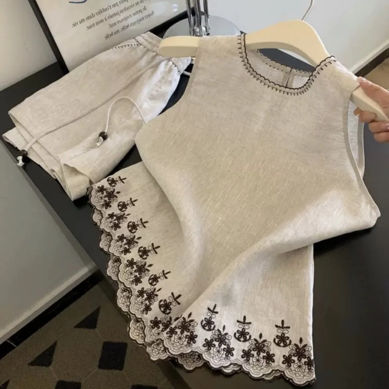 Summer Clothing Linen - Einfacher alter Geldstil aus Baumwolle und