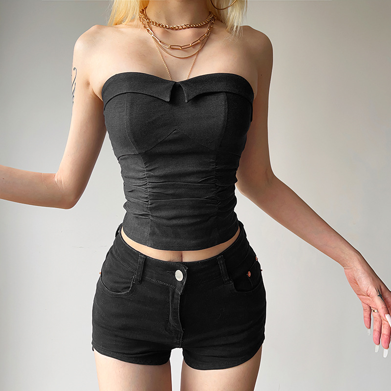 Summer Clothing Words - 2025, Sommer Neue frauen Kleidung Einfarbig