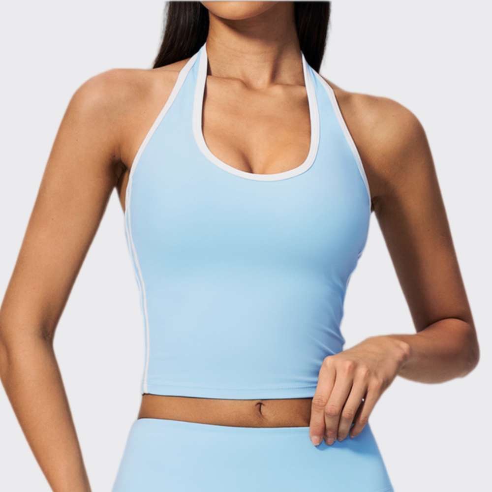 Summer Clothing Jd - Sport-BH mit Brustpolster, stoßfester Sommer-BH, Nude-Feeling-Top,