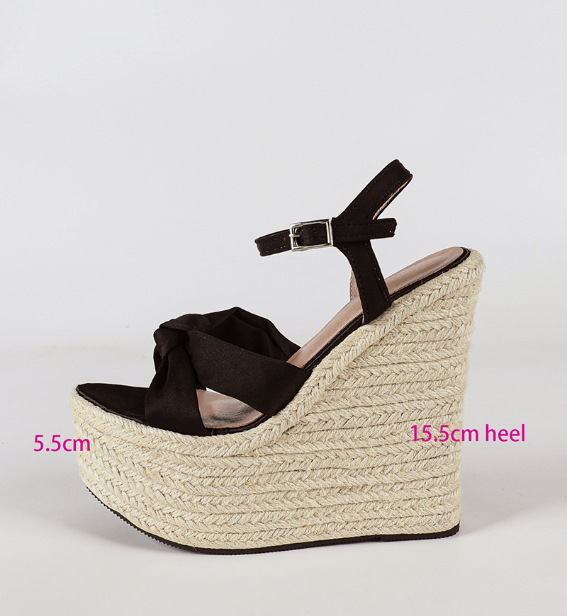 Espadrille Sandal Women - LIHUAMAO 15,5 cm Absatz Pumps Damen