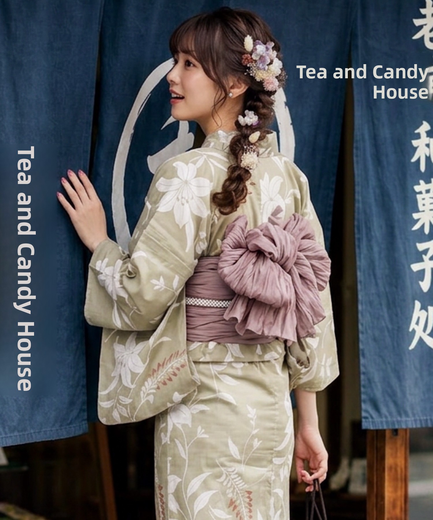 Summer Clothing Linen - Traditioneller Yukata Kimono aus Baumwolle und