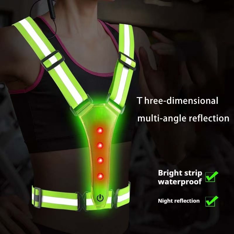 Summer Nights Clothing - LED-Laufweste, reflektierend, leuchtende Reflektorgurte, hohe Sichtbarkeit
