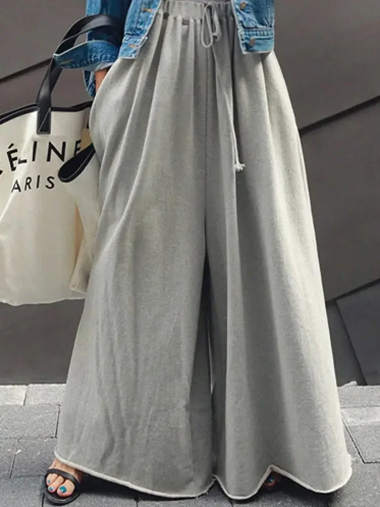 Palazzo Pant Wide - UOOZEE Damen High-Waist Palazzo-Hose mit weitem