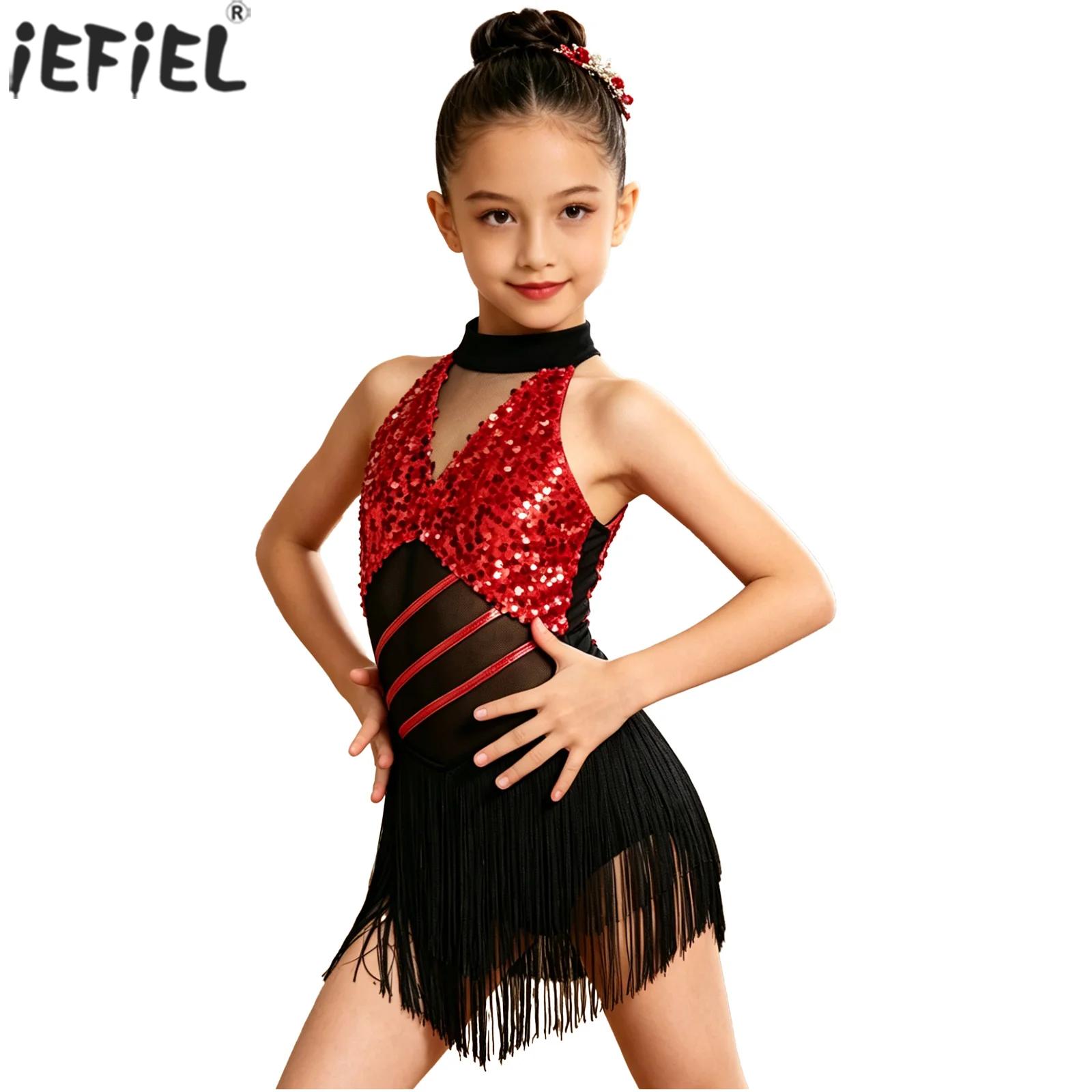 Summer Clothing Set For Girls - Kinder Mädchen Cha-Cha Salsa Lateinamerikanisches Tanzkostüm