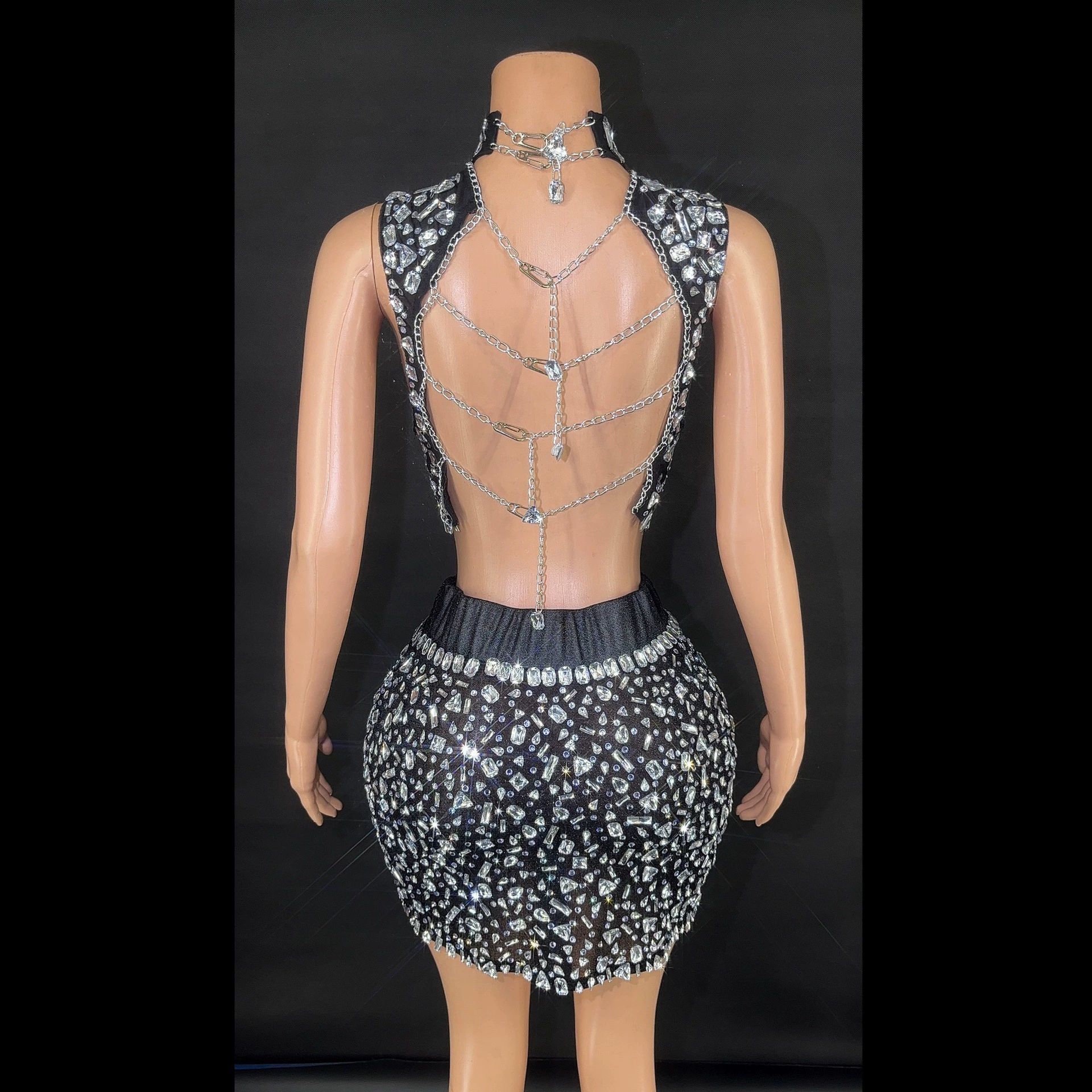 Diamantbesetztes zweiteiliges  – Summer Clothing Words Bewertung und Preis
