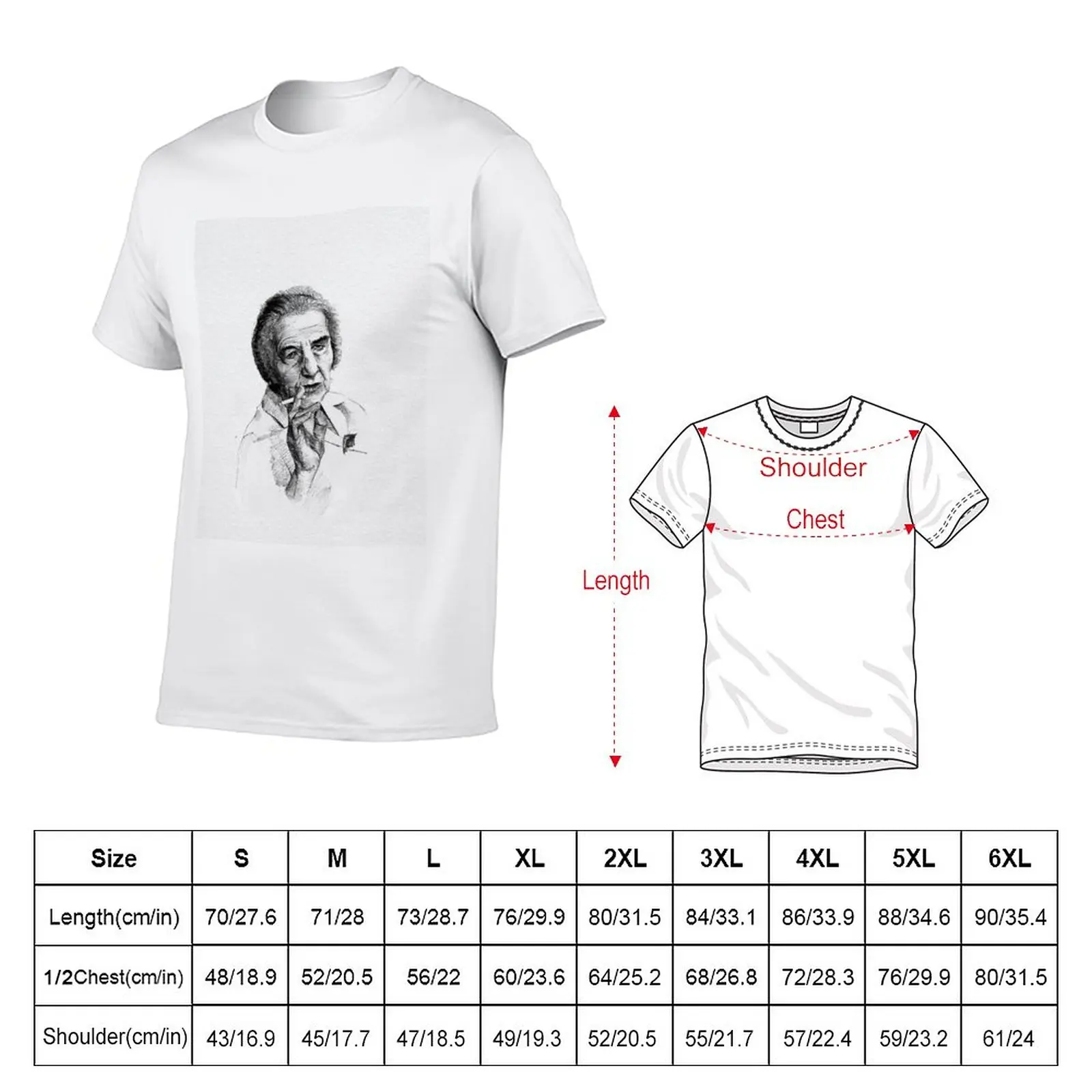 Neue Golda Meir T-Shirt ästhet – Summer Clothing Aesthetic Bewertung und Preis