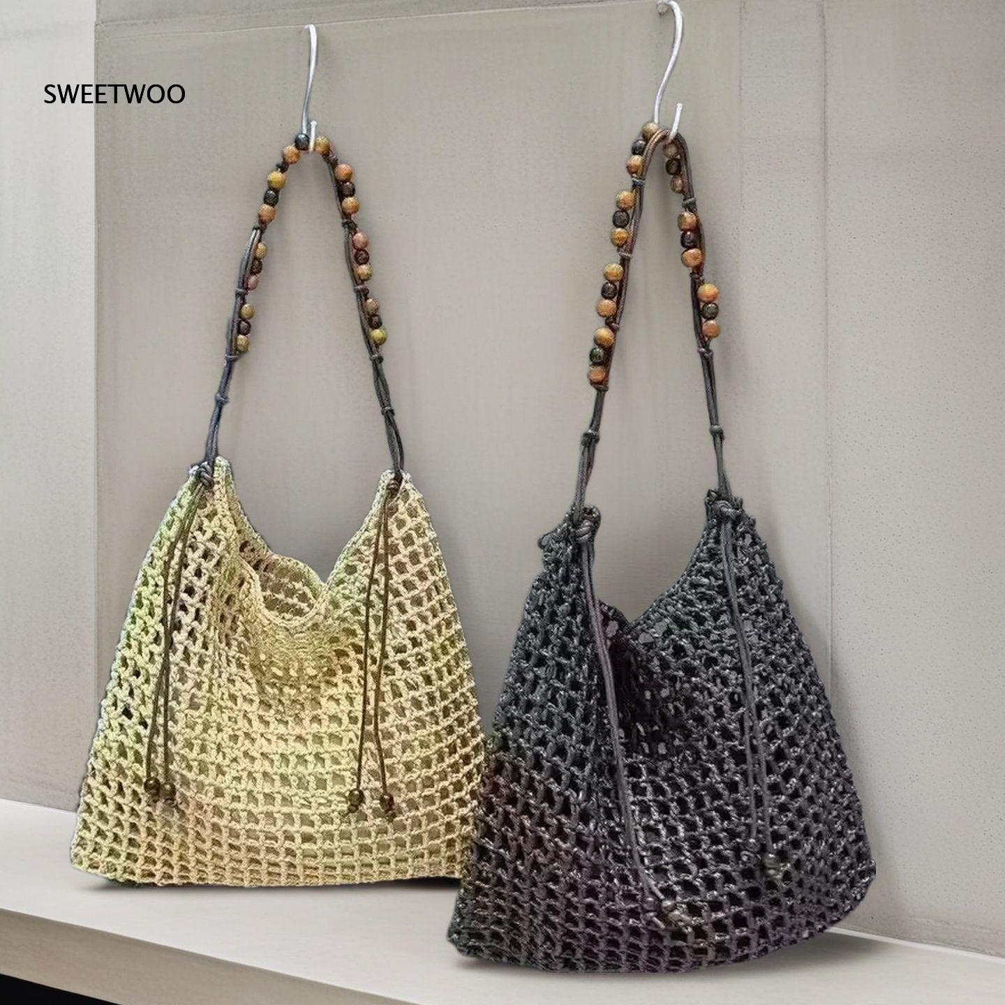 Handgewebte Netz-Strohtasche m – Beach Bag Straw Bewertung und Preis
