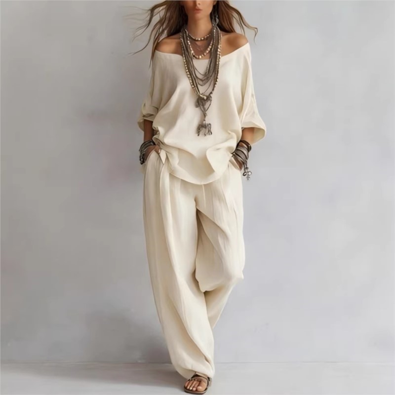 Sommer Neues Lässiges Zweiteil – Summer Clothing Linen Bewertung und Preis
