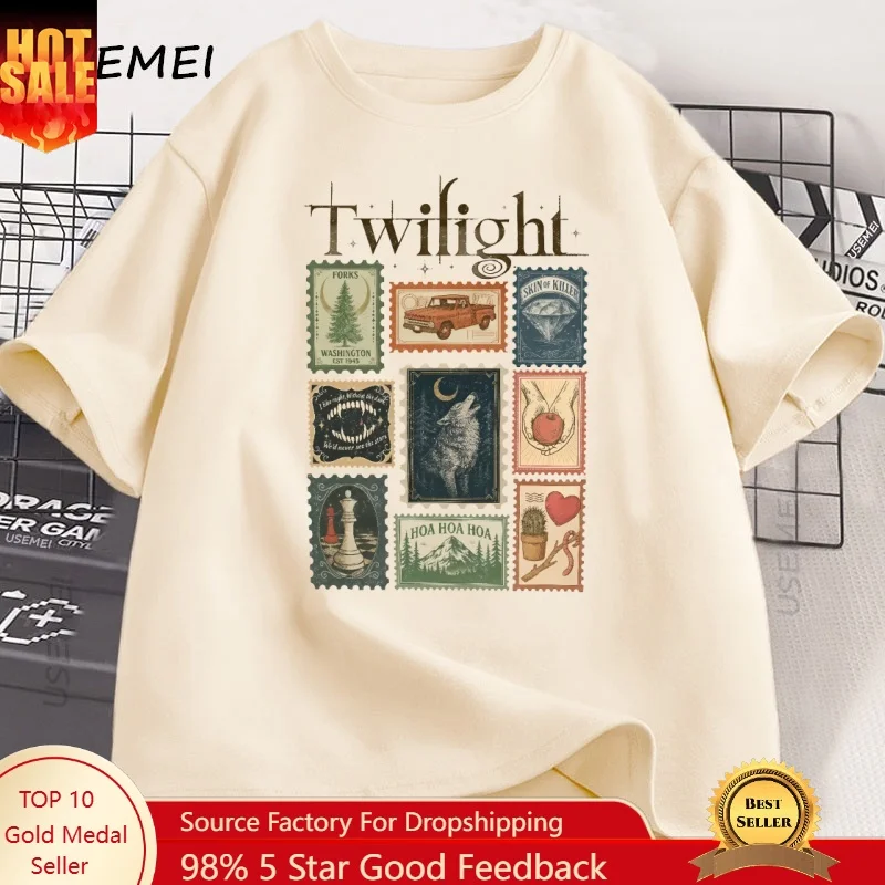 Vintage Twilight Forks T-Shirt – Summer Clothing Aesthetic Bewertung und Preis