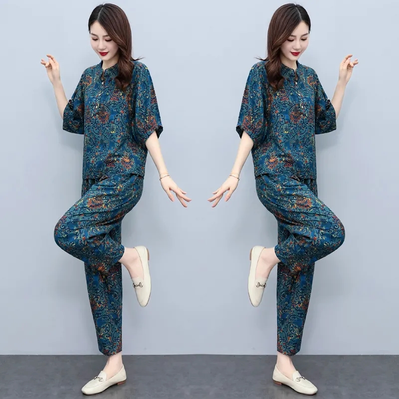Sommeranzüge für Mütter mittle – Summer Clothing Linen Bewertung und Preis