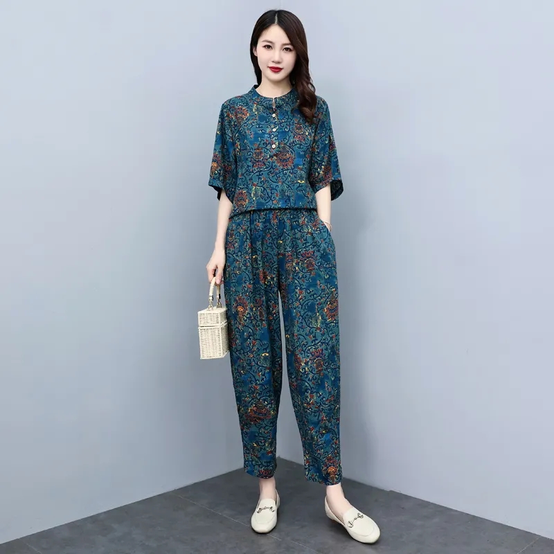 Sommeranzüge für Mütter mittle – Summer Clothing Linen Bewertung und Preis