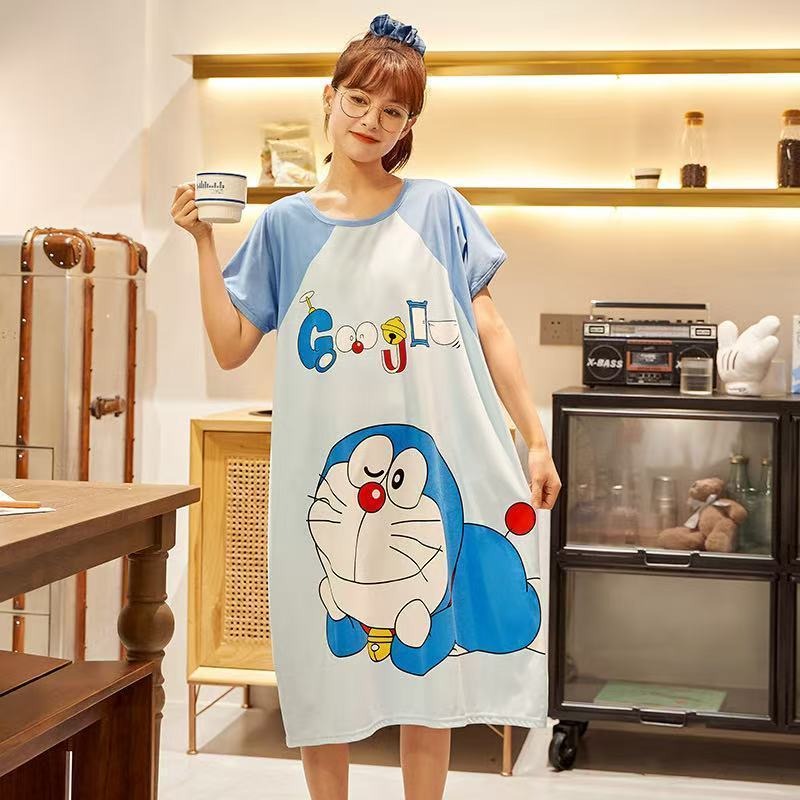 Doraemon süßes Nachthemd für D – Summer Nights Clothing Bewertung und Preis
