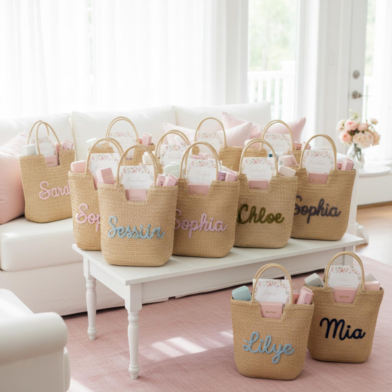 Personalisierte Maßgefertigte  – Beach Bag Straw Bewertung und Preis