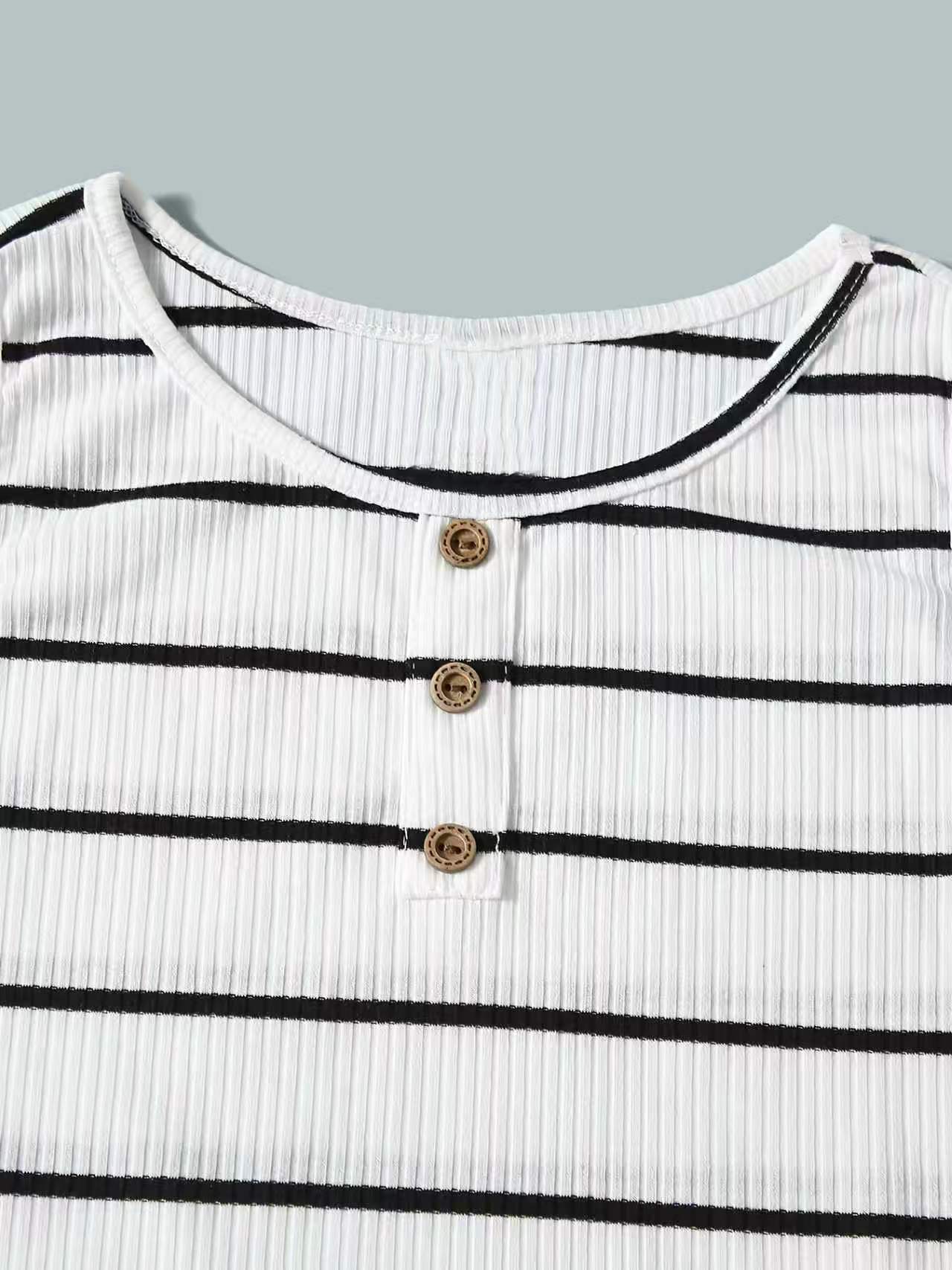 Ein Set aus gestreiftem Sommer – Summer Clothing Set For Girls Bewertung und Preis