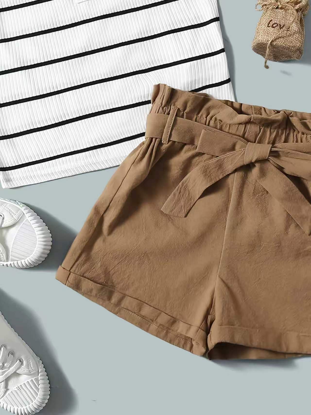Ein Set aus gestreiftem Sommer – Summer Clothing Set For Girls Bewertung und Preis