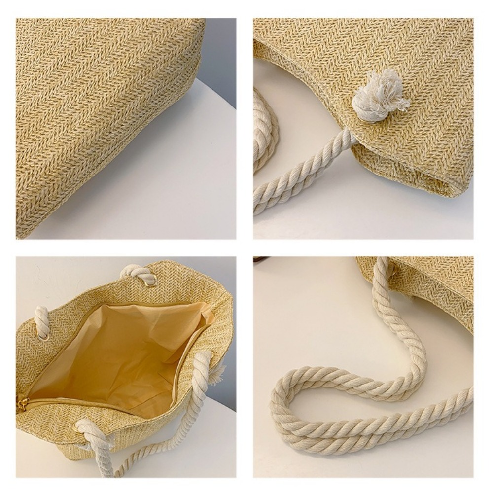 Neue Sommer-Strandtasche mit G – Beach Bag Straw Bewertung und Preis