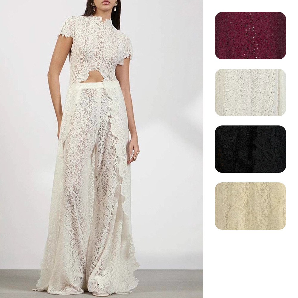 Damen Spitzen-2-Teiler-Set, Mo – Palazzo Pant Wide Bewertung und Preis