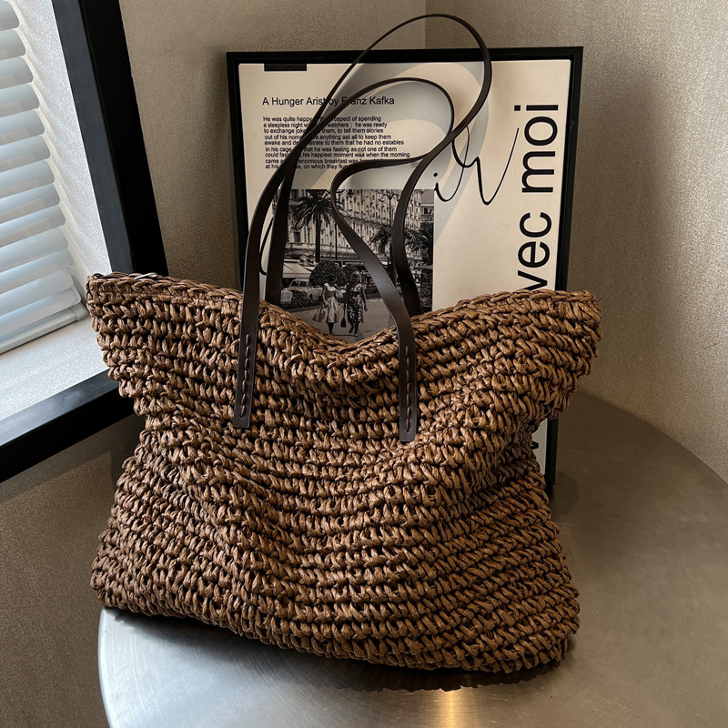 Strohgewebte Tragetaschen, läs – Beach Bag Straw Bewertung und Preis