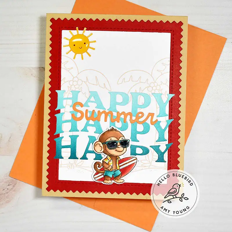 Strand-Slimline-Schablonen mit – Summer Clothing Words Bewertung und Preis