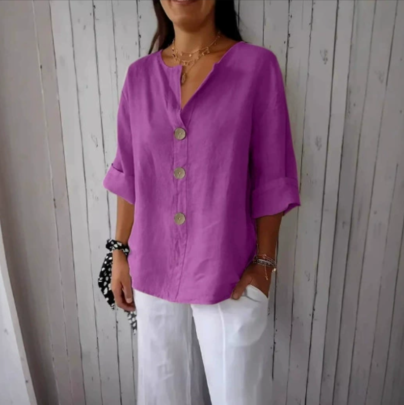 Übergrößen Lose Hemden & Bluse – Summer Clothing Linen Bewertung und Preis