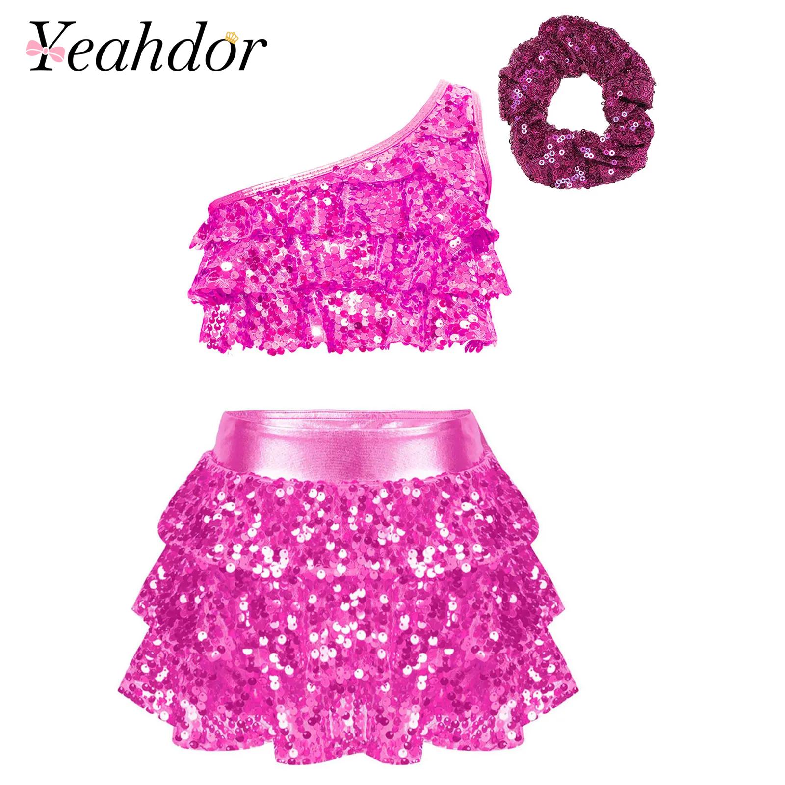 Kinder Mädchen Glänzende Paill – Summer Clothing Set For Girls Bewertung und Preis