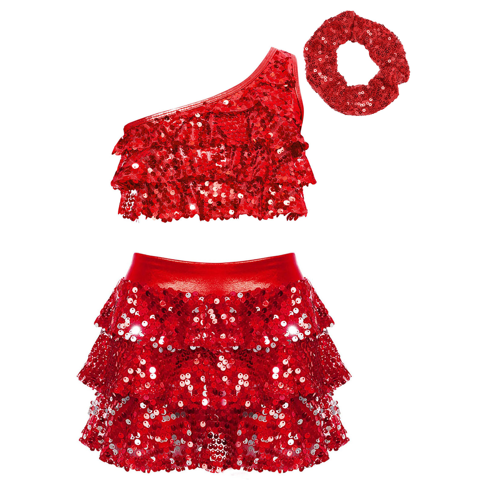 Kinder Mädchen Glänzende Paill – Summer Clothing Set For Girls Bewertung und Preis
