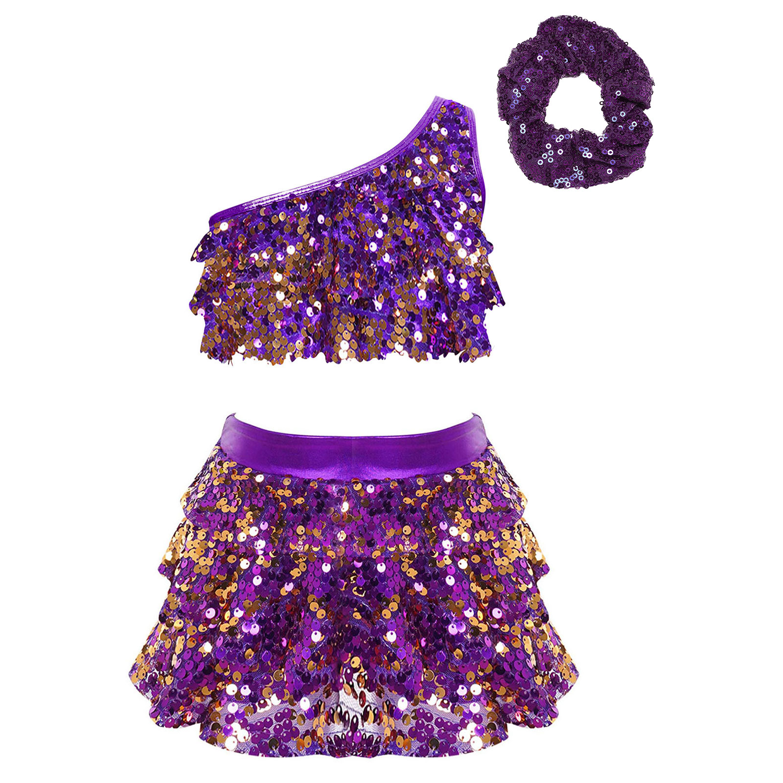 Kinder Mädchen Glänzende Paill – Summer Clothing Set For Girls Bewertung und Preis