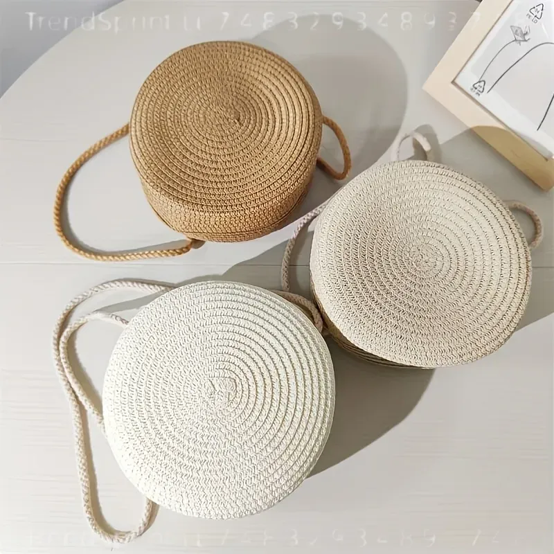 Runde Geflochtene Rattan-Umhän – Beach Bag Straw Bewertung und Preis