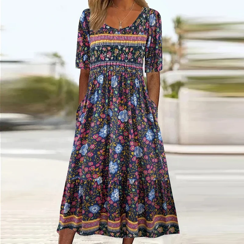 2024 Vintage Boho Streifen Dru – Summer Clothing H&M Bewertung und Preis